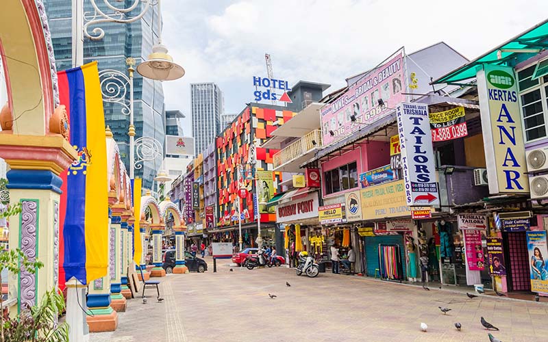 Little India in KL, it was transformed by the Indian community into a wide street with Indian stores and restaurants.