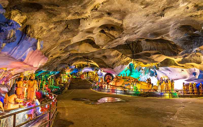 Interior of the Ramayana Cave at the